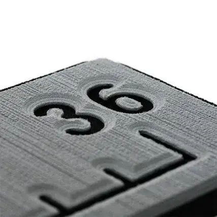 Professional Grade Seadek 36" Routed Ruler - 6mm - Brushed Texture - Storm Grey/Black