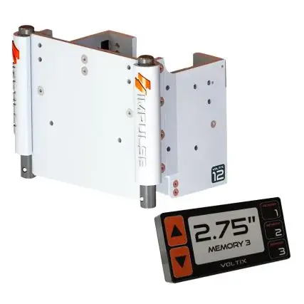 Impulse Xl 12" Set Back Electric Jack Plate W/Smart Control - White Cerakote Final Sale