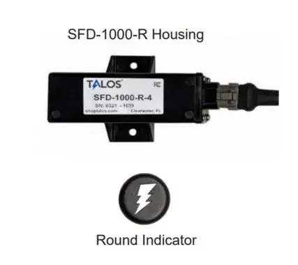 New Arrival Talos Sfd1000r Black Round Flush Mount Lightning Detector With 3ft Cable