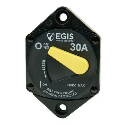 Egis 30a Panel Mount 87 Series Circuit Breaker Flash Sale