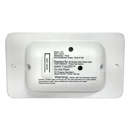 Weekend Sale Safe-T-Alert 80 Series White Propane Gas Alarm - 12v