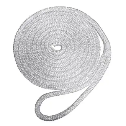 Robline Premium Nylon Double Braid Dock Line - 1/2" X 15' - White Don't Miss Out