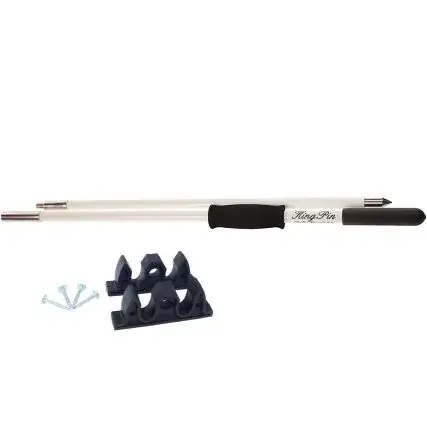 Panther 12' King Pin Anchor Pole - 2-Piece - White Limited Offer