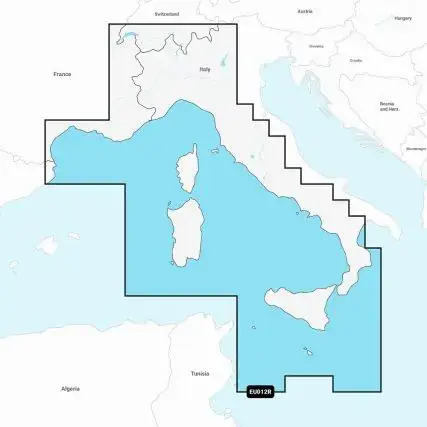 Low Price Garmin Navionics+ Nseu012r - Mediterranean Sea, Central West - Marine Chart