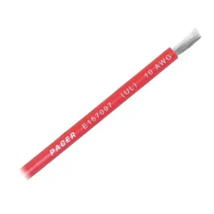 Affordable Pacer Red 10 Awg Battery Cable - Sold By The Foot
