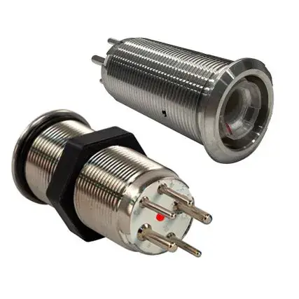 Fan Favorite Bluewater 19mm Inrush Push Button Switch Off/On - Blue/Red Led - Switch Body Only