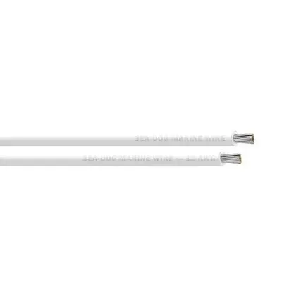 Free Returns Sea-Dog 12 Awg White Primary Wire - 25'