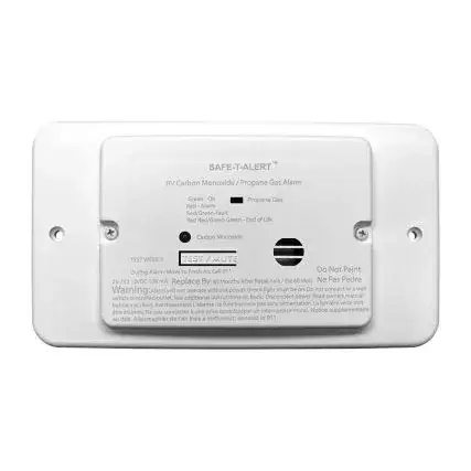 Deal Safe-T-Alert 25 Series Flush Mount Dual Carbon Monoxide/Propane Alarm W/Trim Ring - White - 12v Hard Wire