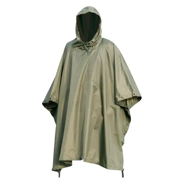MIL-TEC Ripstop Wet Weather Olive Drab Poncho (10630001) Secure Checkout