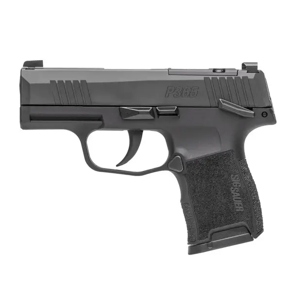 SIG SAUER P365 CA Compliant 9mm 3.1in 2x 10rd Mags Manual Safety Black Pistol (365-9-BXR3P-MS-CA) Next Day Delivery