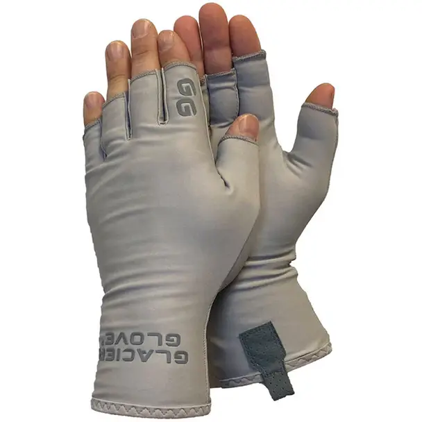 GLACIER GLOVE Abaco Bay Light Gray Sun Gloves (009GY) Holiday Sale