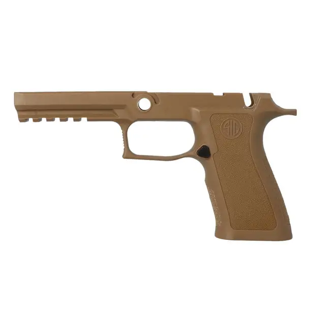 Latest SIG SAUER P320 Full Size 9/40/357 Manual Safety Medium Coyote Grip Module Assembly (8901481)