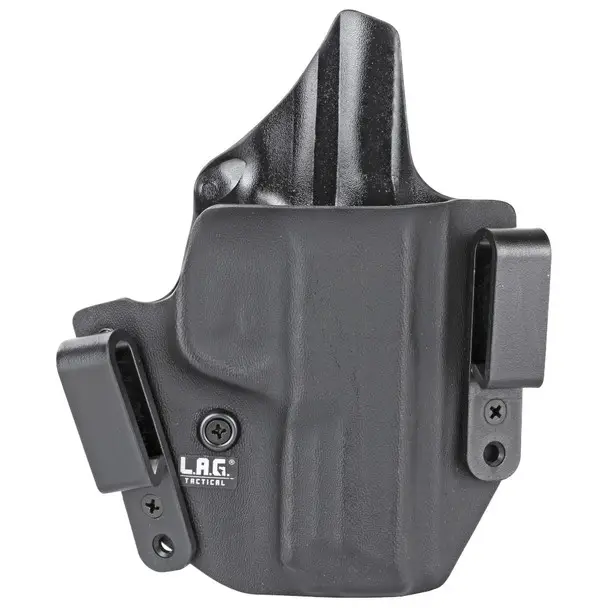 L.A.G. Tactical, Inc. Defender Series, OWB/IWB Holster, Fits S&W M&P 9/40, Kydex, Right Hand, Black Finish 4004 Popular