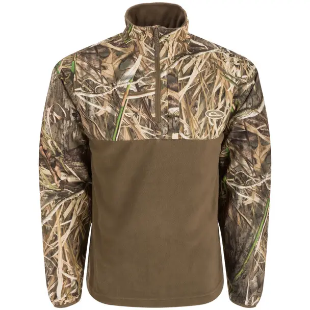 DRAKE 1/4 Zip Refuge Eqwader Mossy Oak Blades Habitat Jacket (DW7355-022) Super Sale