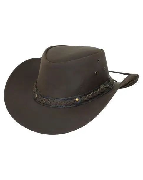 Same Day Shipping OUTBACK TRADING Wagga Wagga Chocolate Hat (1367-CHO)