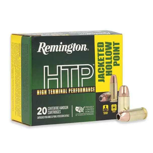 Fan Favorite REMINGTON High Terminal Performance 9mm Luger 115gr JHP 20/Box Handgun Ammo (28288)