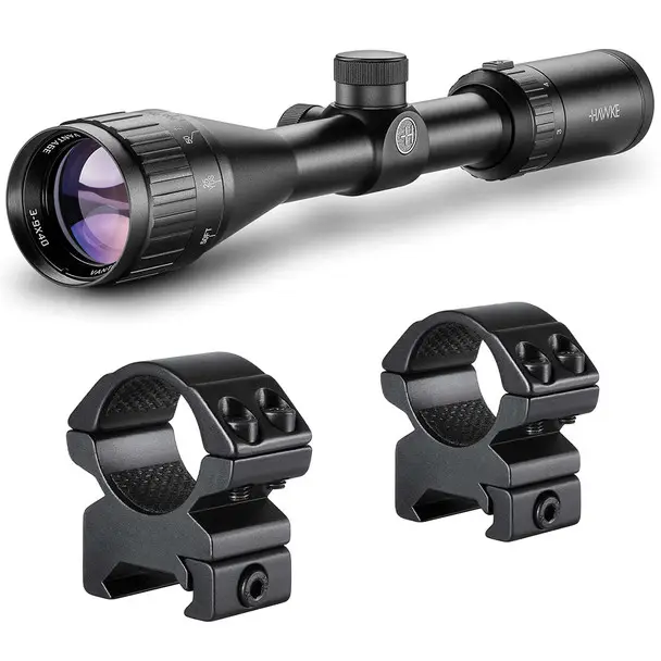 Grab Now HAWKE Vantage 3-9x40 AO 1 in Mil-Dot Riflescope With Matchmount 1in 2pc Double Screw Mounts