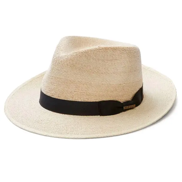 Express Delivery STETSON Rushmore Natural Straw Fedora Hat (TSRSHM-612481)