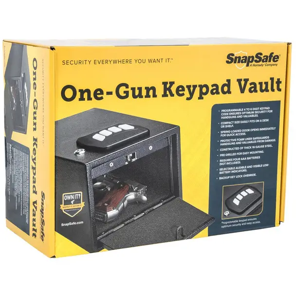 Save Now HORNADY Snapsafe One-Gun Keypad Vault (75433)