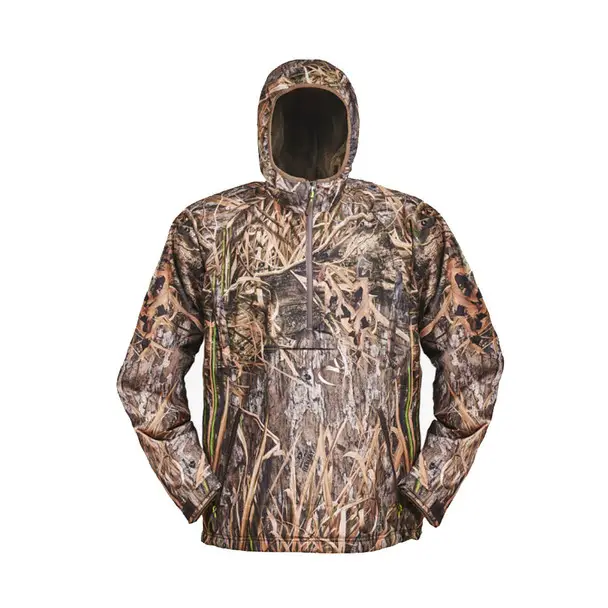Crafted GATOR WADERS Men's Waterproof Mossy Oak Habitat 1/2 Zip Bog Hoodie (BOG45M)