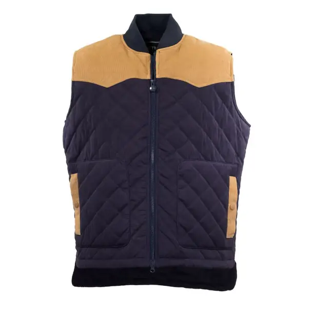 Today Only OUTBACK TRADING Men's Aiden Navy Vest (34038-NVY)