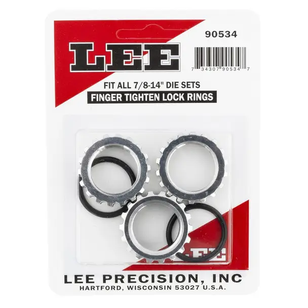 Genuine Lee 90534 Lock Die Rings 3 Pack N/A Standard 7/8" x 14 Threads