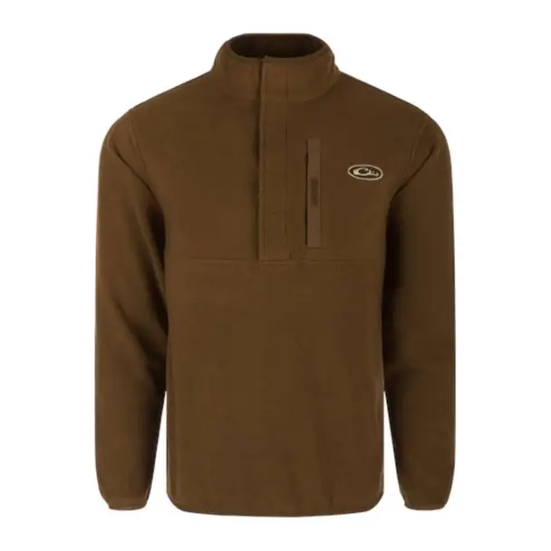 DRAKE Camp Fleece 2.0 Cocoa Pullover (DW1083-COA) Today Only