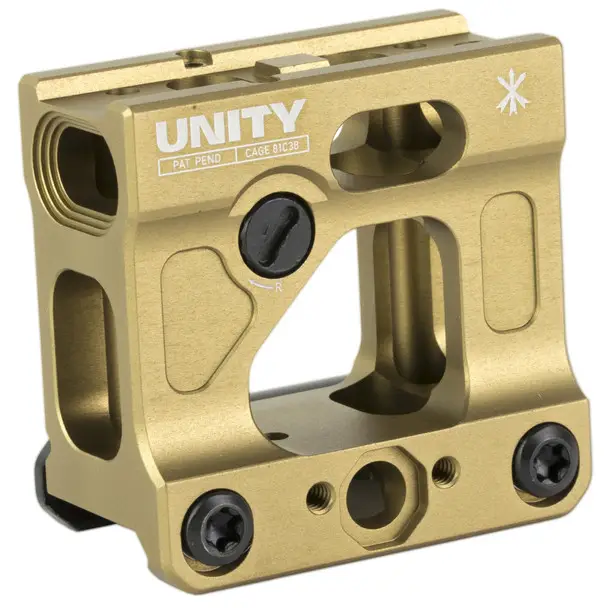 Brand New Unity Tactical FAST Micro, Red Dot Mount, 2.26" Optical Height, Compatible with T1/T2 Footprints, Anodized Finish, Flat Dark Earth FST-MICF
