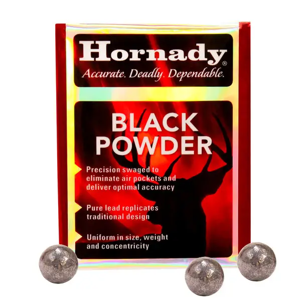 HORNADY 36 Cal 375 Dia Lead Round Ball Black Powder Bullets (6020) Secure Checkout
