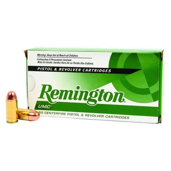 Clearance REMINGTON UMC 45 ACP 230 Grain FMJ Ammo, 50 Round Box (L45AP4)
