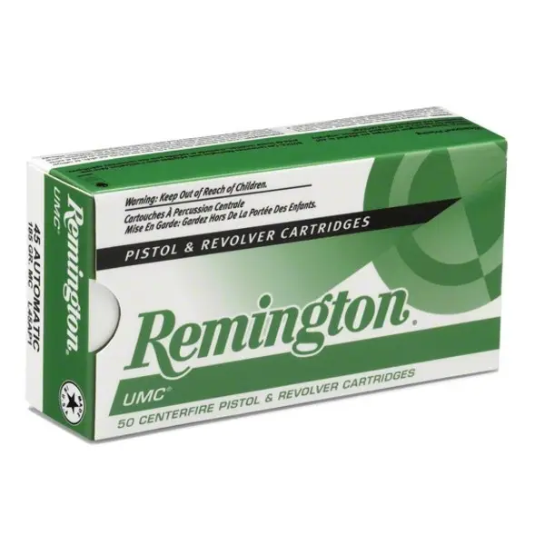 Latest REMINGTON UMC 380 ACP 95 Grain FMJ Ammo, 50 Round Box (L380AP)