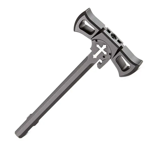 Genuine PATRIOT ORDNANCE FACTORY 223 Rem/5.56 Tomahawk Ambidextrous Black Anodized Charging Handle (00849)