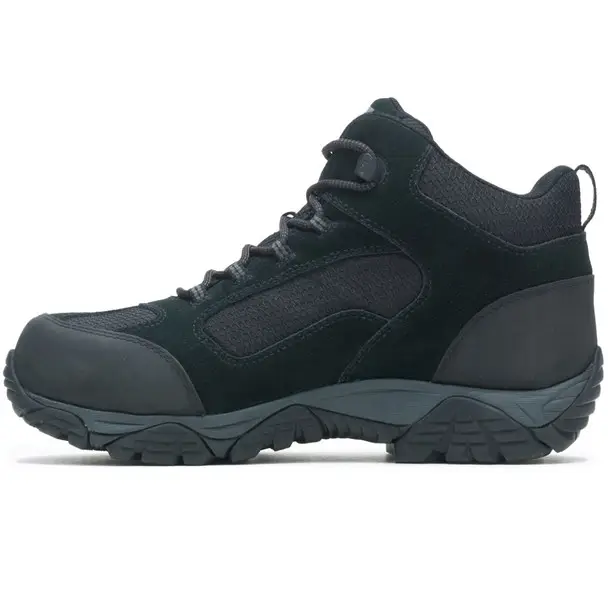 Budget MERRELL Men's Moab Onset Mid Waterproof Comp Toe Black Work Boot (J099509)