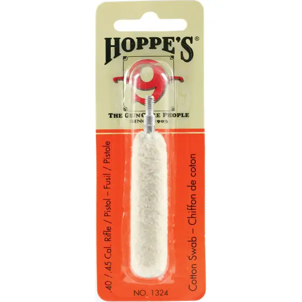 HOPPE'S .40 and .45 Caliber Cotton Cleaning Swab (1324) Bargain