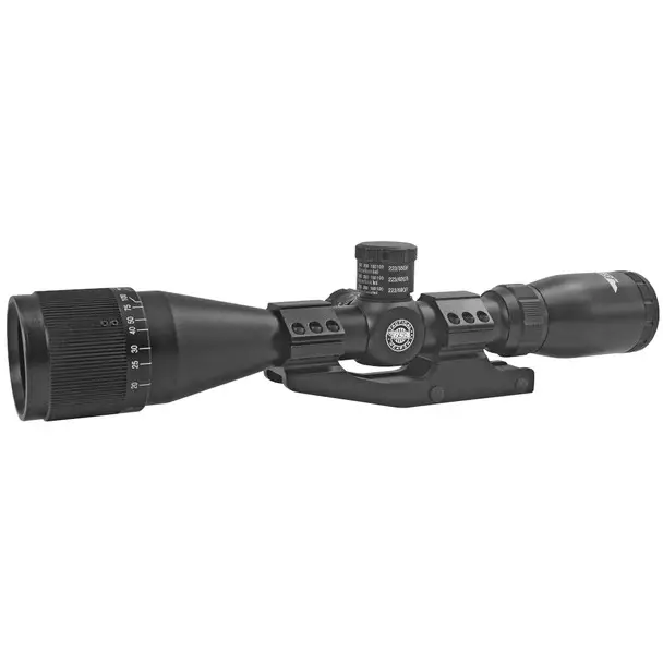 Shop Now BSA OPTICS Tactical Weapon 3-12x40mm 1in Tube Black Mil Dot Reticle 1/4 MOA Adjustments Riflescope with .223/.308 Turrets (TW-312X40W1PMTB)