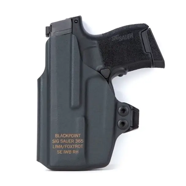 Grab Now SIG SAUER P365 Right Hand IWB Kydex Holster with LIMA/FOXTROT (HOL-365-FL-APX-RH)