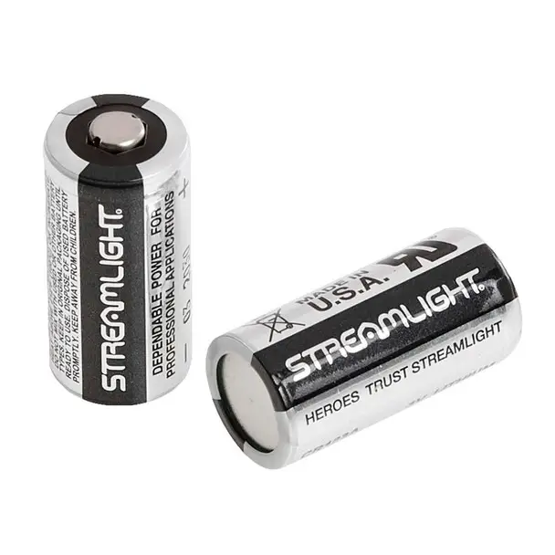 Fast Shipping STREAMLIGHT CR123A 3-Volt Lithium 2-Pack Battery (85175)