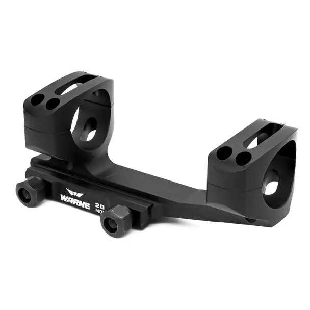 Fresh Stock WARNE MSR 20 MOA Extended Skeletonized 1in Black Mount (LRSKEL1TW)