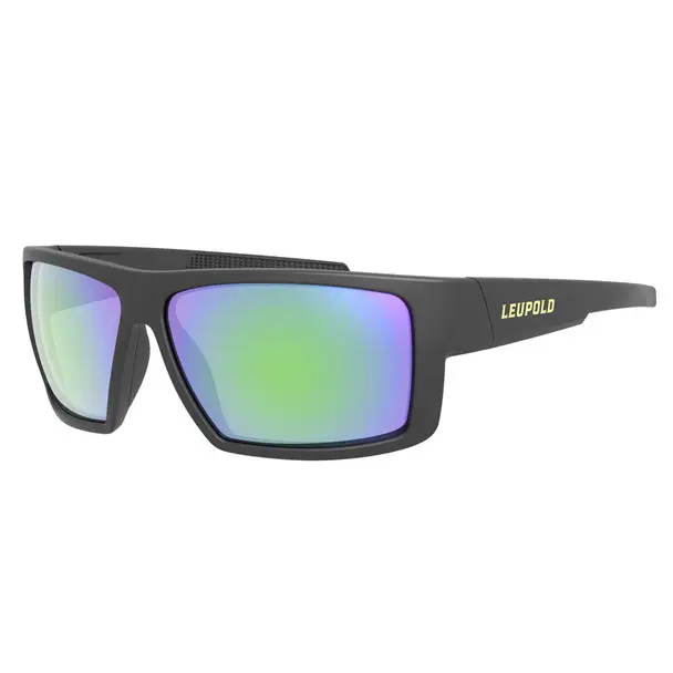 Hassle-Free Returns LEUPOLD Switchback Matte Black Frame/Emerald Mirror Lens Sunglasses (179093)