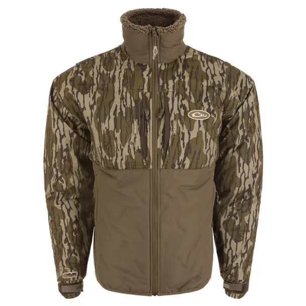 DRAKE Men's LST Guardian Flex Double Down Eqwader Full Zip Original Bottomland Jacket (DW7352-024) New Release
