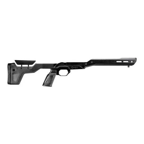 Authentic MDT HNT-26 Black Carbon Fiber RH Folding ARCA Chassis System for Remington 700 LA (106131-BCF)