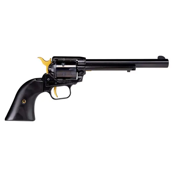 HERITAGE MANUFACTURING Rough Rider .22LR 6in 6rd Gold Accent Revolver (RR22B6-GLD) Get Yours