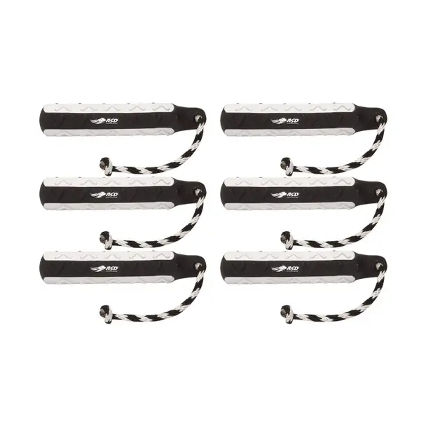 Sale AVERY 6 Pack of 2in Black/White HexaBumpers (02716)