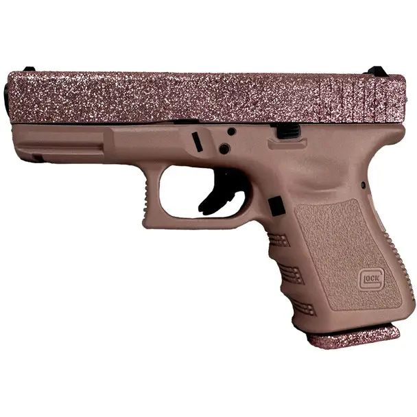 GLOCK 23 Gen 3 40SW 4.02in 13rd Rose Gold Glitter Gunz Semi-Auto Pistol (UI2350203RGGG) Final Sale