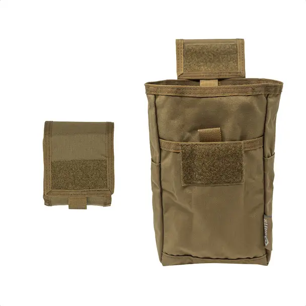 Exclusive Offer GRITR Tactical Molle Dump Pouch, Foldable Dump Bag for Belts, Tan