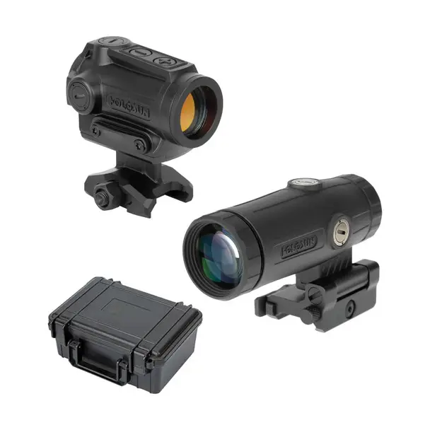 HOLOSUN ARO Magnifier Combo, HOLOSUN ARO 2 MOA Red Dot w/ HM3X Magnifier Combo Latest