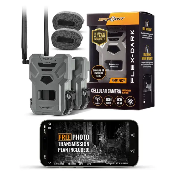 Best Seller SPYPOINT Flex-Dark Twin Pack Cellular Trial Camera (FLEX-DARK-TWIN)