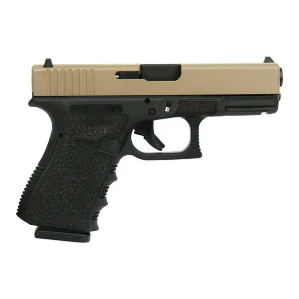 Bargain GLOCK 19 Gen3 9mm 4.02in 2x15rd Custom FDE Slide Cobblestone Stippled Frame Pistol (PI1950203 MODCSSFDE)