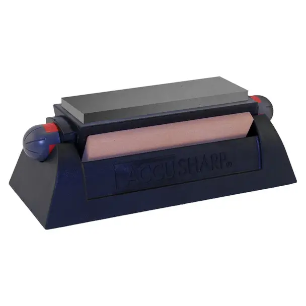 AccuSharp Model 064C, Knife Sharpener, Rotating, 6" Length, Includes 3 Levels of Sharpening Stones 064C Markdown
