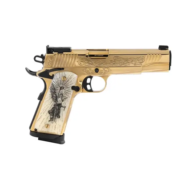 GIRSAN MC1911 Gold Lux 38 Super 5in 9rd Gold Single-Action Pistol (391093) Buy Direct